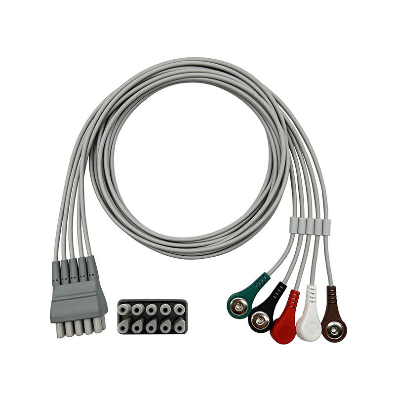 9293-059-50 Welch Allyn EKG Lead Set, 3 oder 5 Drahtschnall Enden