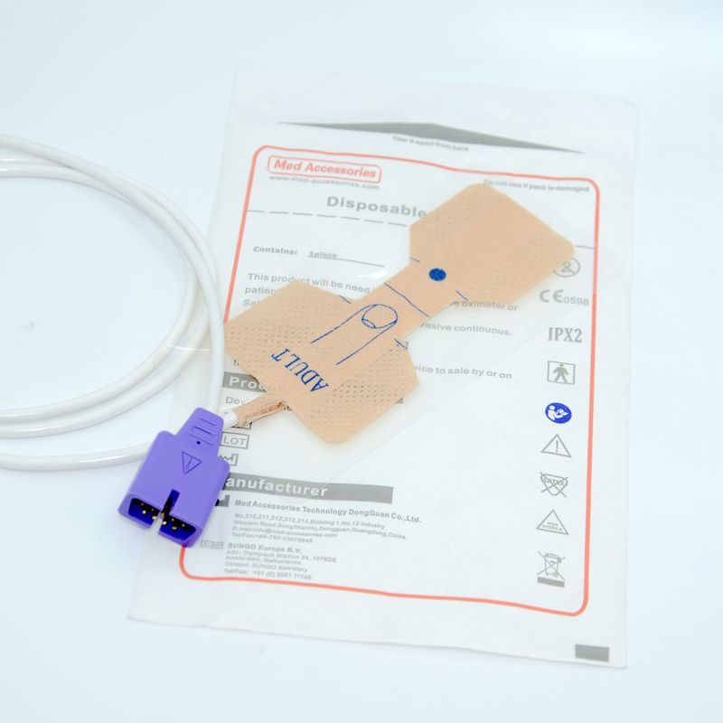 Nicht-toxischer Einweg-Oxymeter Sensor, tragbarer Nellcor Pediatric Spo2 Sensor