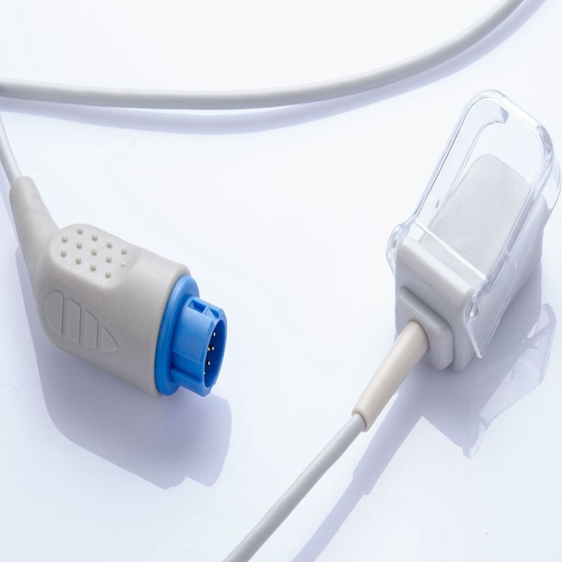 Multifunktionales Spo2-Sensorkabel Länge 3 m Graue Farbe HP M1900AB M20EC08