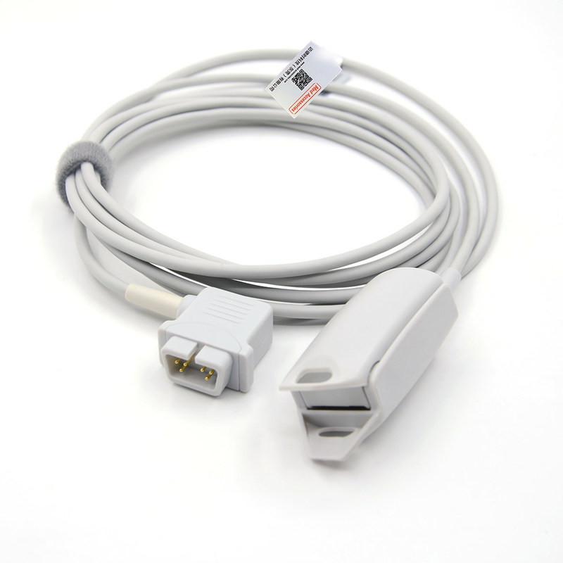 Praktischer Grauer wiederverwendbarer Pulsoxymeter Sensor, wiederverwendbarer Säuglingssilikon Weichspitze SpO2 Sensor für DRE-Patientenmonitore