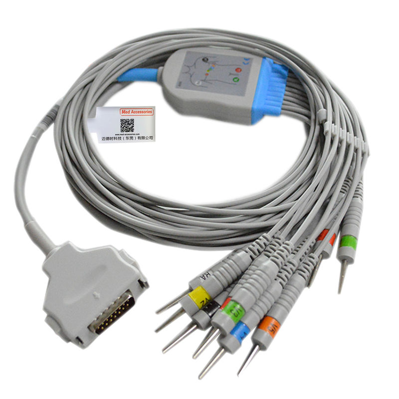 Burdick Atria Plus Eclipse Direktverbindung EKG Kabel 10 Leads AHA Bananen 3,0m Länge