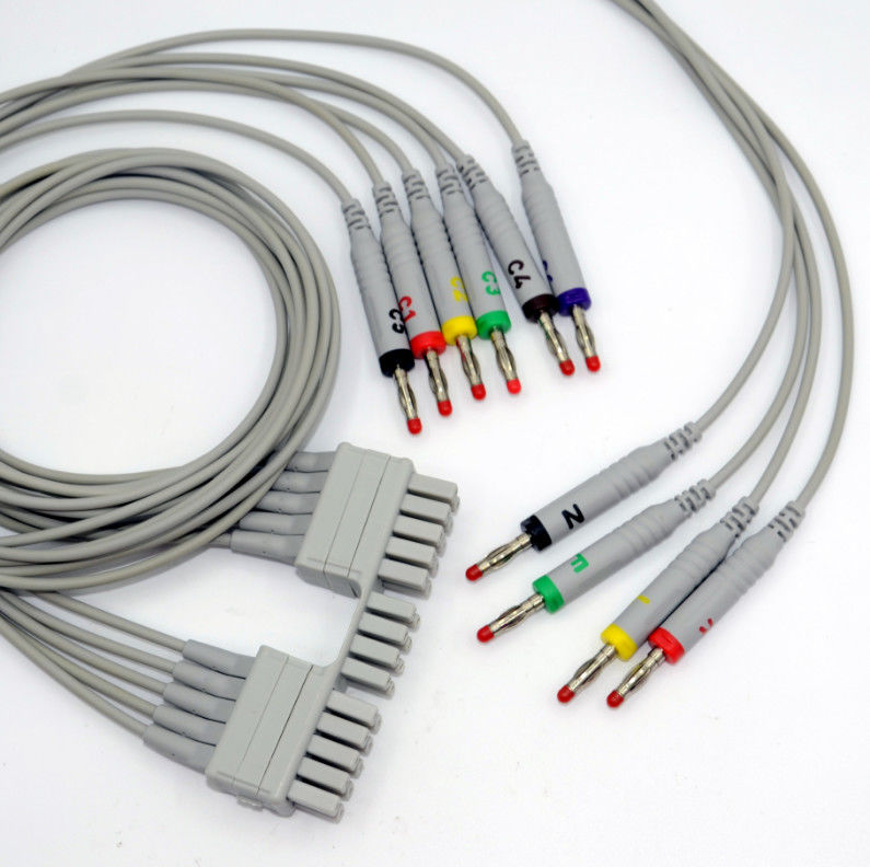 Burdick Atria Plus Eclipse Direktverbindung EKG Kabel 10 Leads AHA Bananen 3,0m Länge