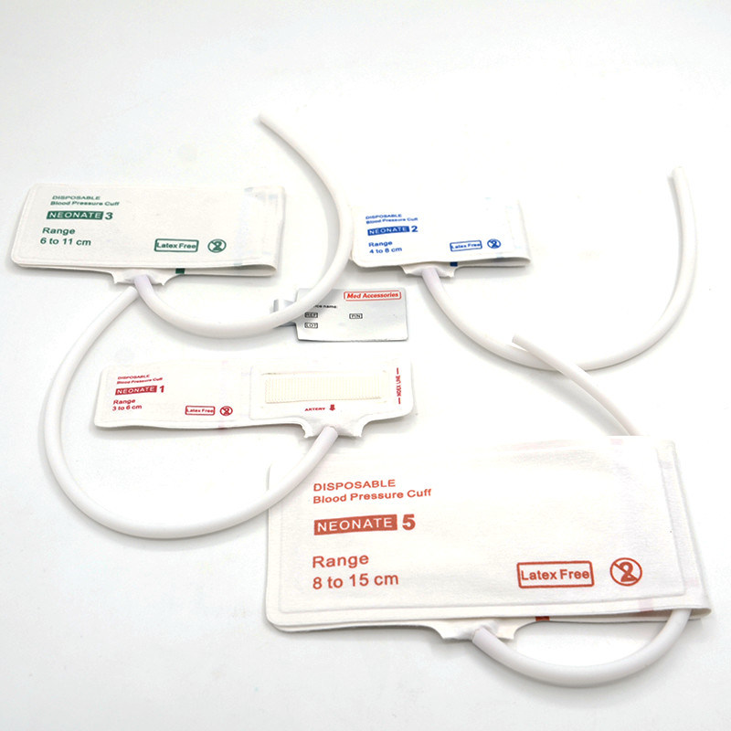 Medizinisches Zubehör ISO13485 NIBP Manschette Wiederverwendbares Einwegmaterial aus TPU für Säuglinge Erwachsene