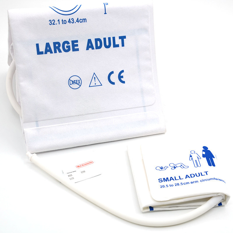Medizinisches Zubehör ISO13485 NIBP Manschette Wiederverwendbares Einwegmaterial aus TPU für Säuglinge Erwachsene