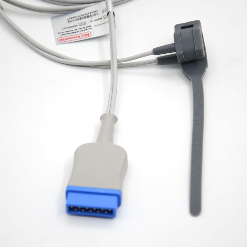 Erwachsene Soft Tip Spo2 Sensor 11 Pin Pulsoxymeter Sonde Latexfrei wiederverwendbares Neugeborenes Wickel