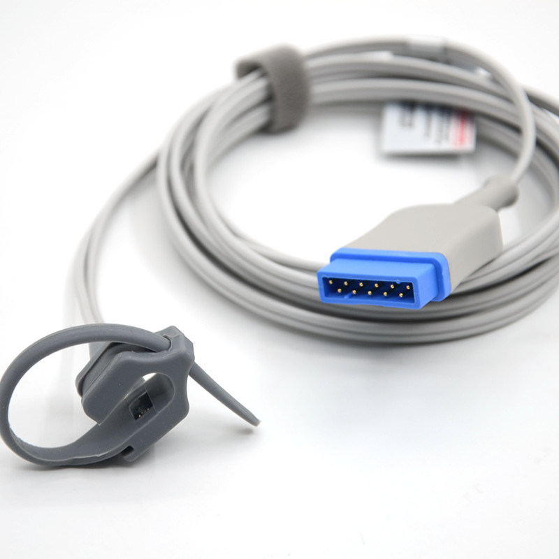 Mehrfachverwendbarer Erwachsener Weichspitze Spo2 Sensor Sonde Gürtel Spo2 Sensor kompatibel GE Marquette 11pin Ge Spo2 Sensor