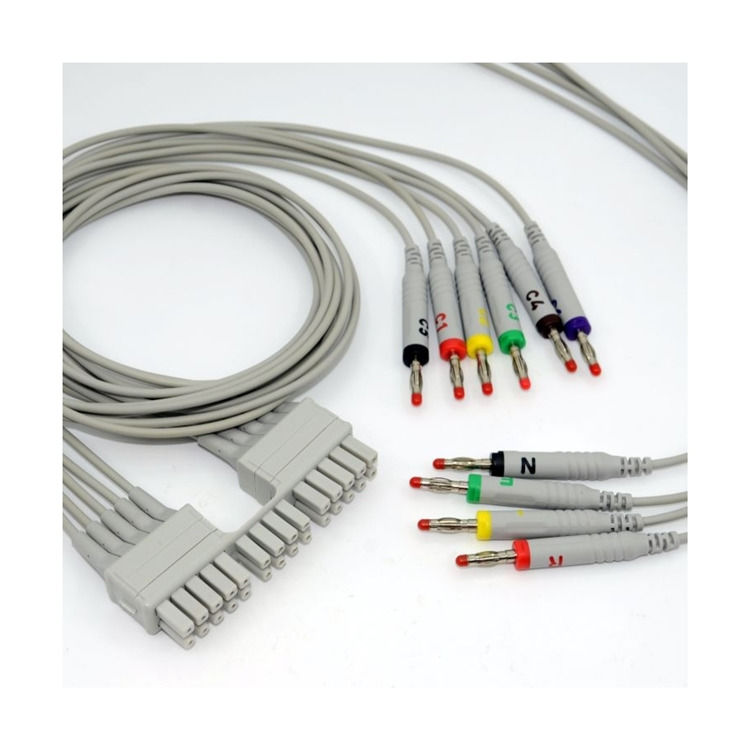 3.0 Mortara Banana Plug Runddraht EKG-Kabel für medizinische Gesundheitsdienste