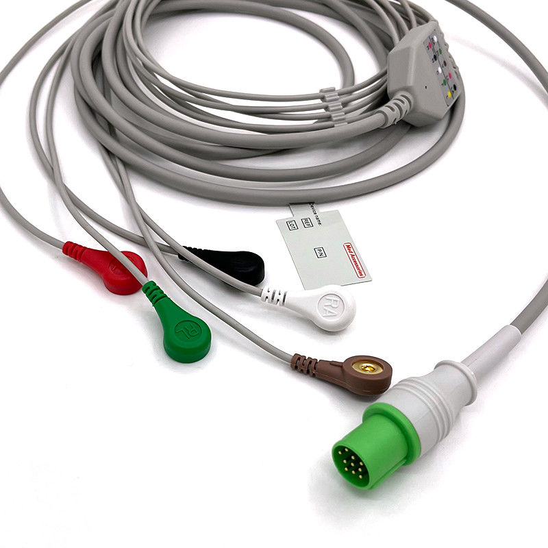 GE Helige 10-Pin-EKG 5-Lead-EKG Med-Zubehör Medizinisches EKG-Monitorkabel Mehrzweck 0,9m Größe