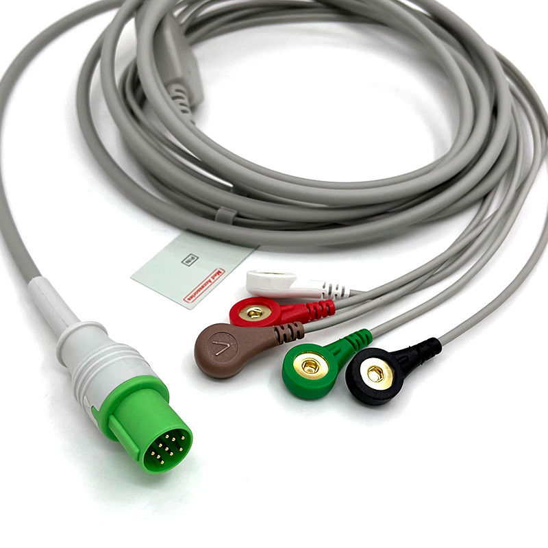GE Helige 10-Pin-EKG 5-Lead-EKG Med-Zubehör Medizinisches EKG-Monitorkabel Mehrzweck 0,9m Größe
