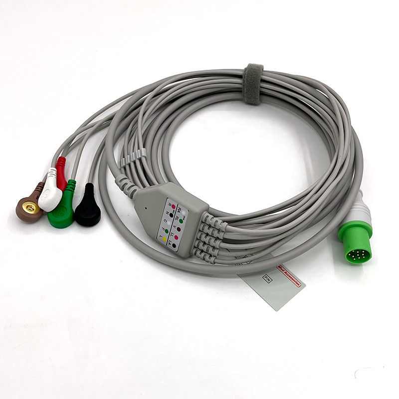 GE Helige 10-Pin-EKG 5-Lead-EKG Med-Zubehör Medizinisches EKG-Monitorkabel Mehrzweck 0,9m Größe