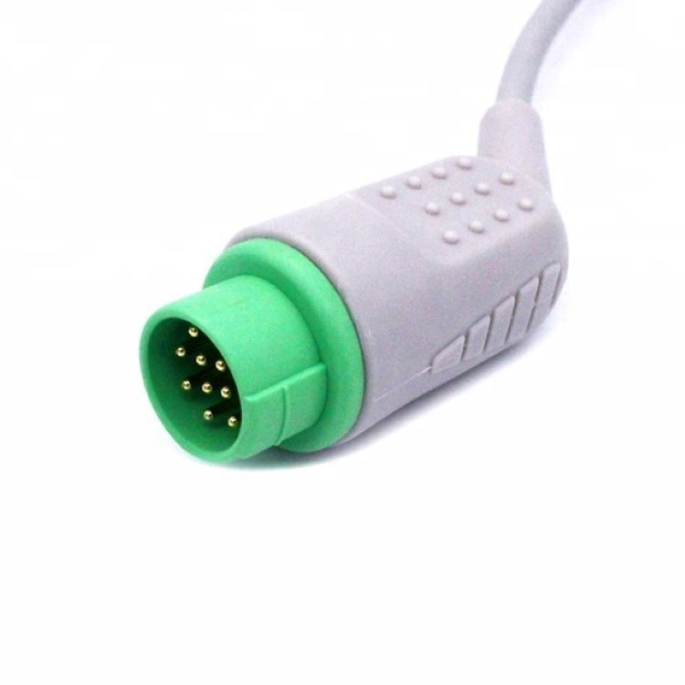 Medizinische Überwachung Zubehör Biolight EKG Kabel 12 Pin 5 Leads Grabber Ende Einstück 3,4m Größe