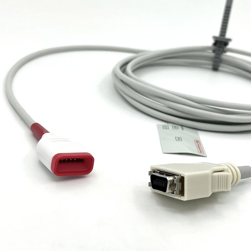 Kompatibel mit M-Gray TPU SpO2-Sensorverlängerungskabel für Monitorzubehör für medizinische Versorgung