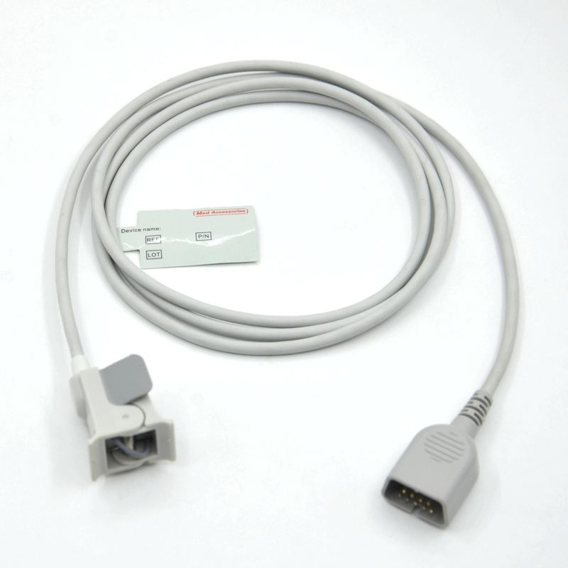 Hersteller Monitor Zubehör Kinderfinger kompatibel mit Nihon Kohden 9pin wiederverwendbar SpO2 Sensor
