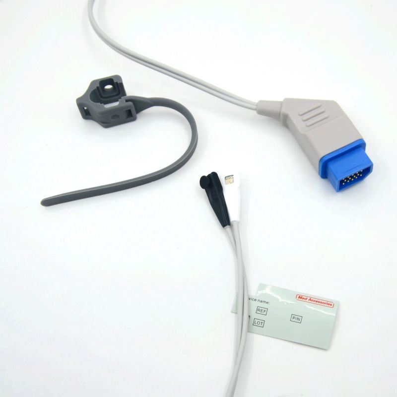 Kompatible Nihon Kohden Silicone Soft Tip Wiederverwendbarer Spo2 Sensor