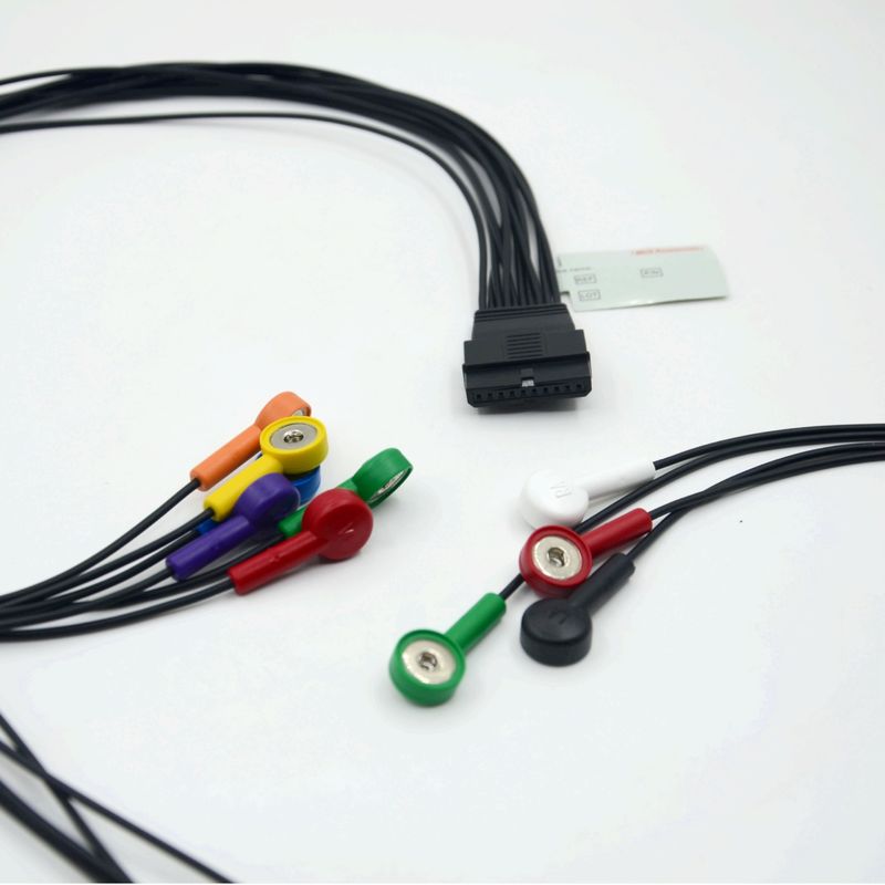 Kompatibles Schiller 10 Blei-EKG-Patientenkabel Schiller für Schiller MS-12 Blaues EKG-Kabel