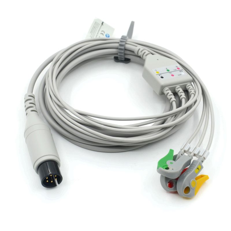 Kompatibel mit AAMI Kompatibel mit 3 Blei-EKG-Kabel IEC Grabber für medizinisches Zubehör