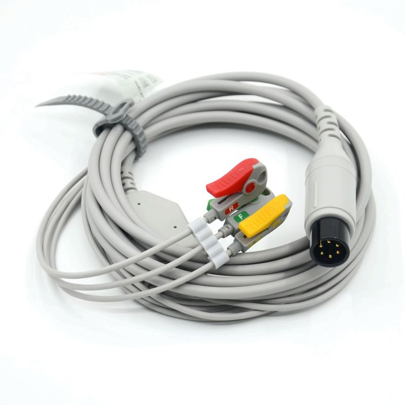 Kompatibel mit AAMI Kompatibel mit 3 Blei-EKG-Kabel IEC Grabber für medizinisches Zubehör