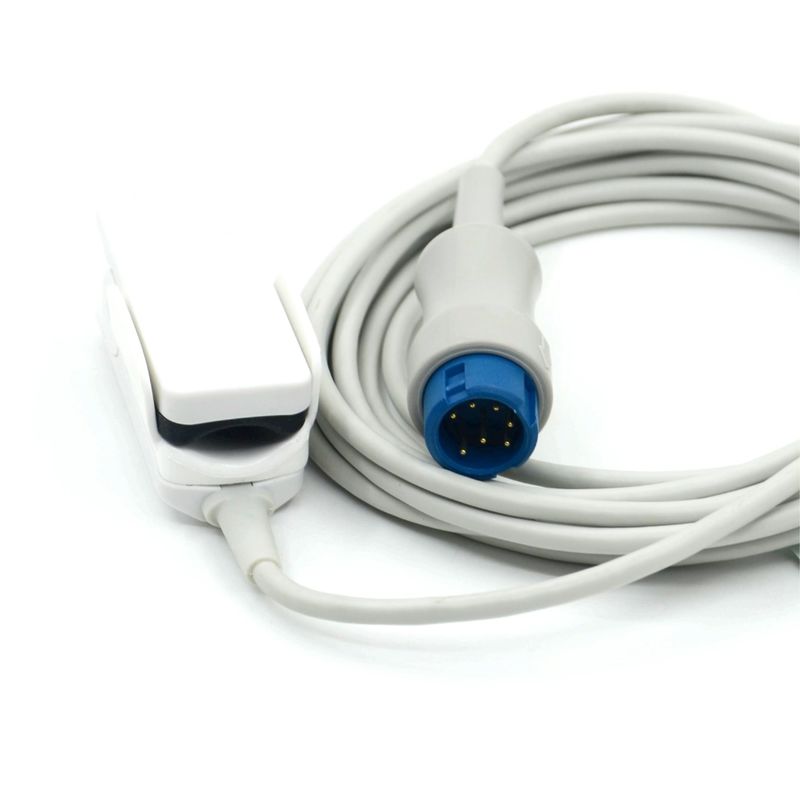 Hersteller Monitor Zubehör Wiederverwendbarer Erwachsenenklip Kompatibel Mindray SpO2-Sensor für T5/T8,7pin,3m