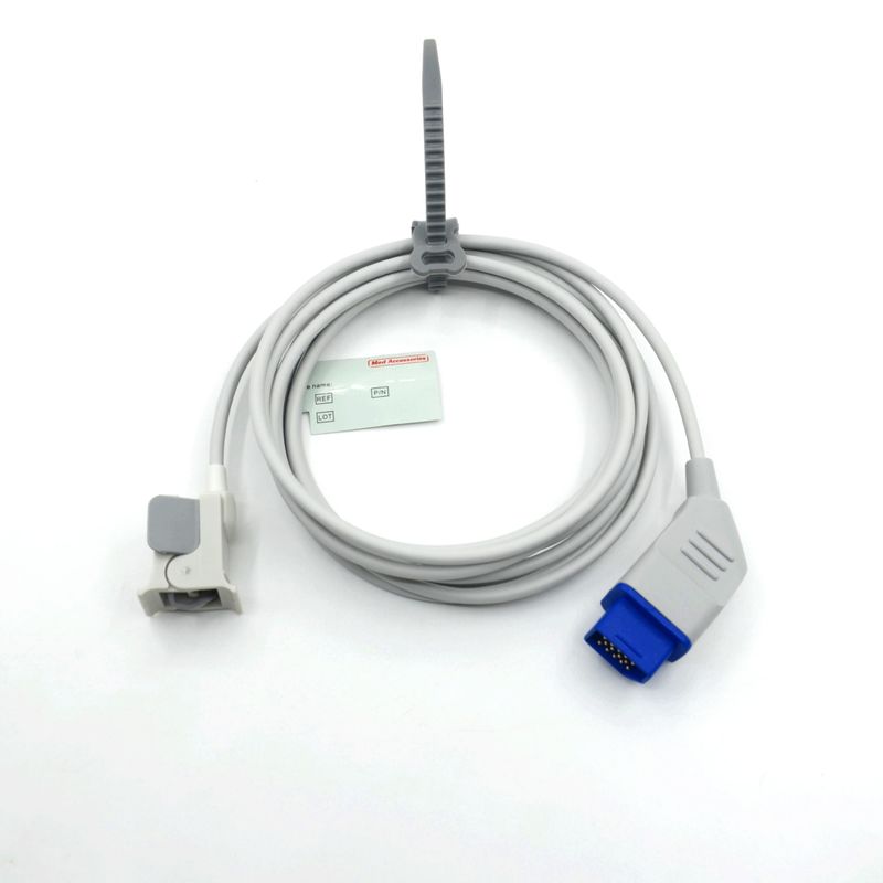 Wiederverwendbares Zubehör für Hersteller-Monitore, kompatibel mit Nihon Kohden pädiatrischem Finger-Spo2-Sensor, wiederverwendbar, 14 Pins