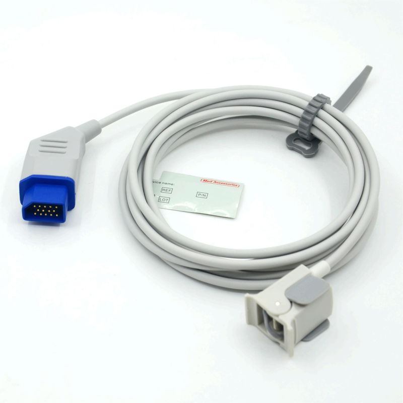 Wiederverwendbares Zubehör für Hersteller-Monitore, kompatibel mit Nihon Kohden pädiatrischem Finger-Spo2-Sensor, wiederverwendbar, 14 Pins