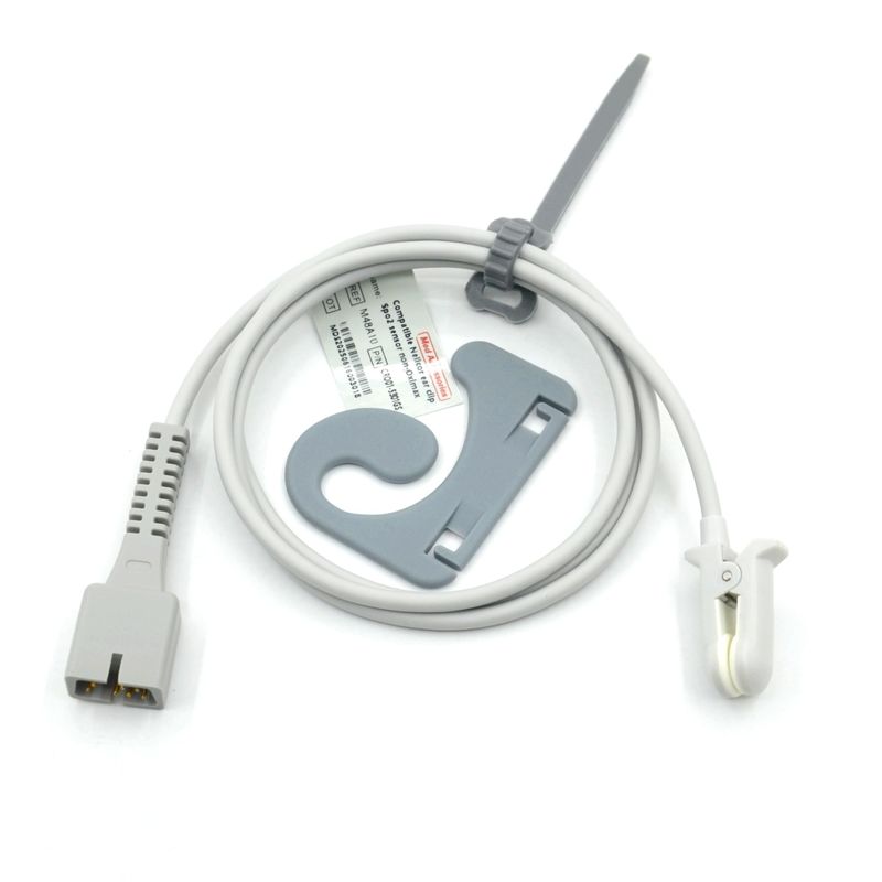Hersteller Monitor Zubehör Wiederverwendbar Kompatibel Nellcor PM-50,PM-60 NPB 40 7-Pin Ohrclip SpO2 Sensor