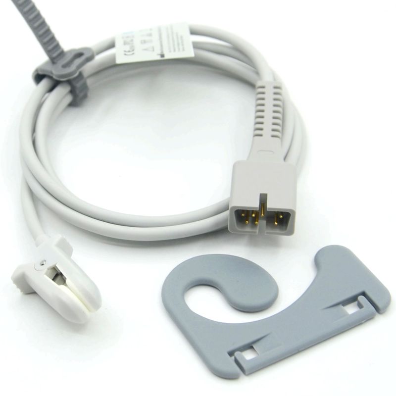 Hersteller Monitor Zubehör Wiederverwendbar Kompatibel Nellcor PM-50,PM-60 NPB 40 7-Pin Ohrclip SpO2 Sensor