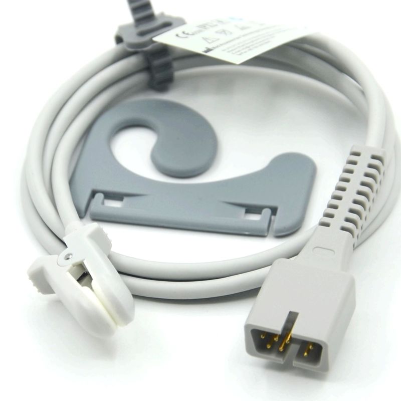 Hersteller Monitor Zubehör Wiederverwendbar Kompatibel Nellcor PM-50,PM-60 NPB 40 7-Pin Ohrclip SpO2 Sensor