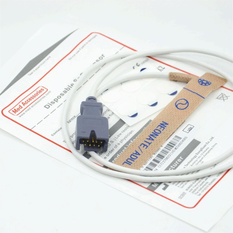 Medizinischer Zubehör Lieferant Kompatibel Masim 2329 Neugeborene/ Erwachsene 9-poliger Einweg-SpO2-Sensor