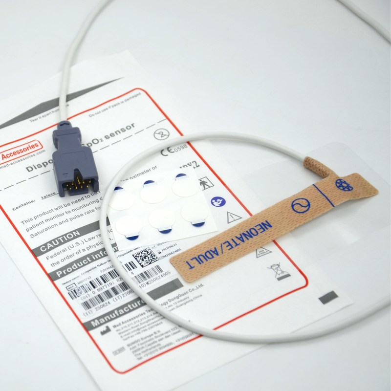 Medizinischer Zubehör Lieferant Kompatibel Masim 2329 Neugeborene/ Erwachsene 9-poliger Einweg-SpO2-Sensor