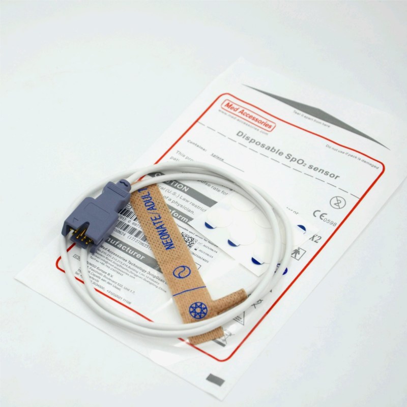 Medizinischer Zubehör Lieferant Kompatibel Masim 2329 Neugeborene/ Erwachsene 9-poliger Einweg-SpO2-Sensor