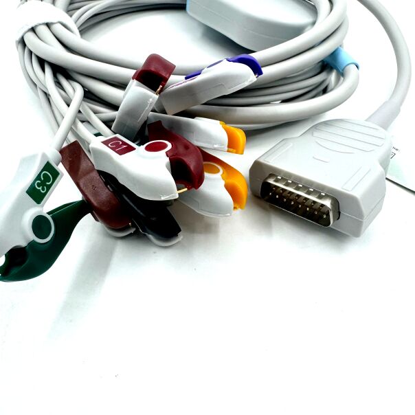 Med-Zubehör Kompatibel 10 Bleikeg-Kabel mit Grabber-Ende Medizintechnik-TPU Latex Medizinprodukte RoHS-zertifiziert