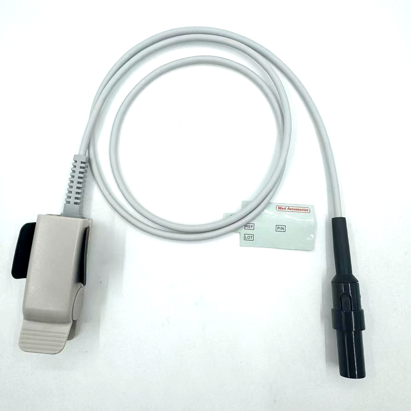 Hohe Qualität Hersteller Medizinisches Monitor Zubehör Wiederverwendbarer Erwachsenenklip SpO2-Sensor kompatibel mit GE