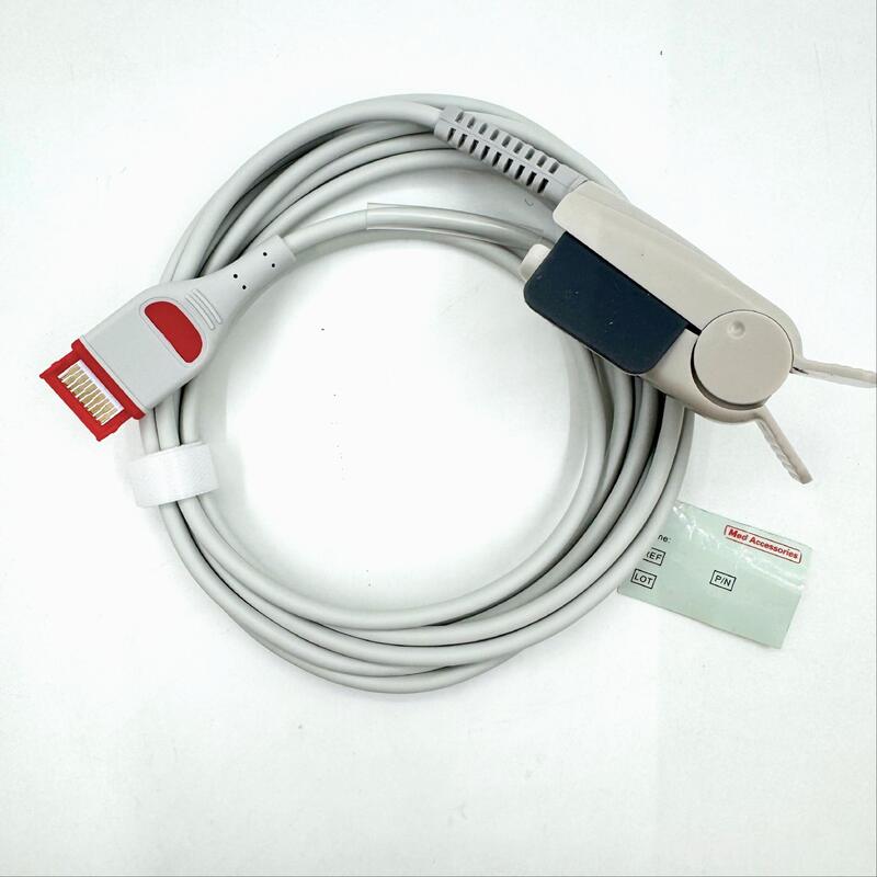 Hochwertiges Medizinisches Zubehör Medizinisches Monitor Zubehör Wiederverwendbarer Soft SpO2-Sensor für Erwachsene Kompatibel mit RAD-97 Spo2-Sensor