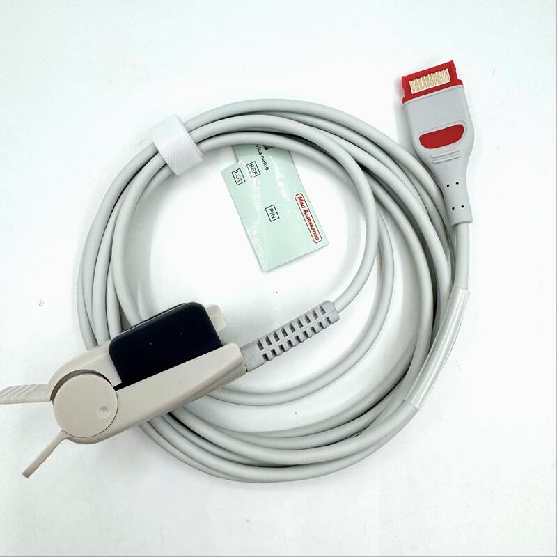 Hochwertiges Medizinisches Zubehör Medizinisches Monitor Zubehör Wiederverwendbarer Soft SpO2-Sensor für Erwachsene Kompatibel mit RAD-97 Spo2-Sensor